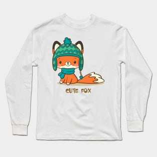 cute fox Long Sleeve T-Shirt